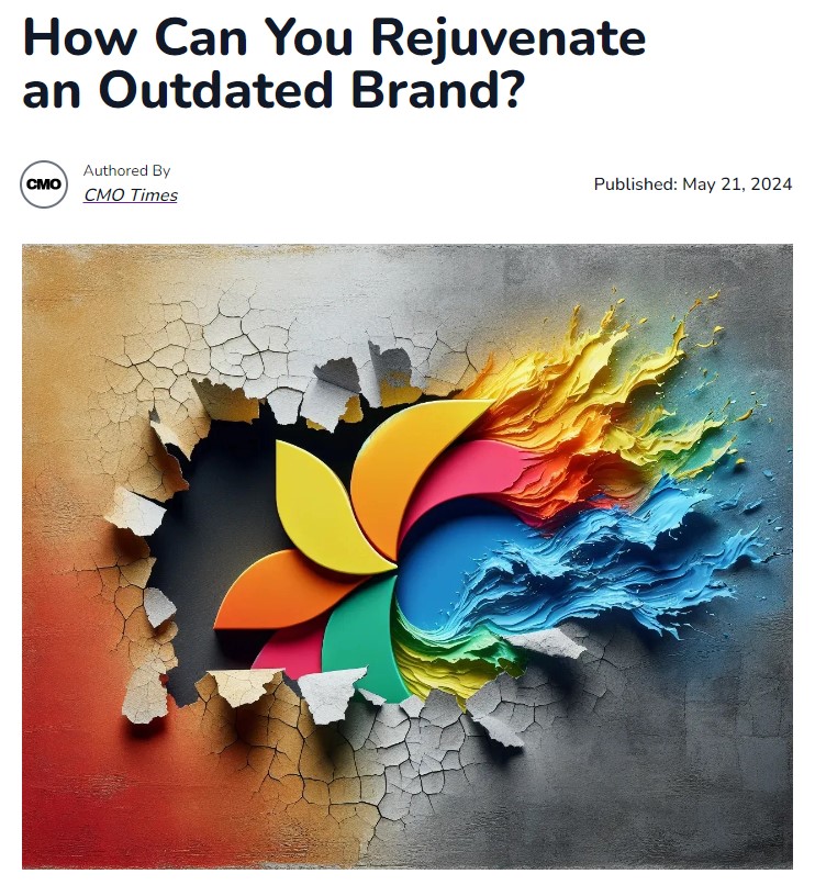 Headline and picture of logo from CMO Times